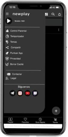 Reproductor de IPTV NewPlay para Android