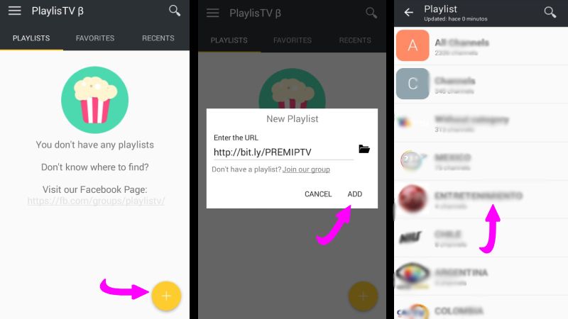 Lista de reproducción de TV completa APK