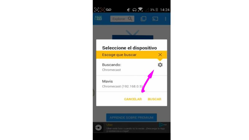 Cómo enviar contenido de Android a Chromecast