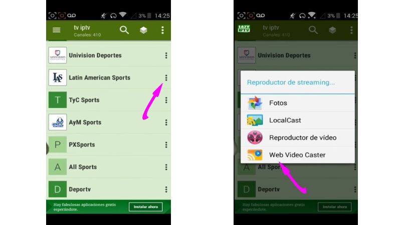 Enviar listas de IPTV a Chromecast