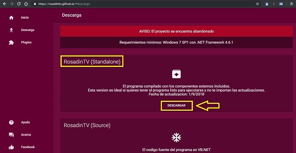 Rosadín TV nueva versión