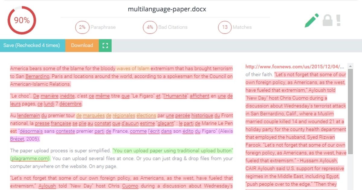 verificación de plagio