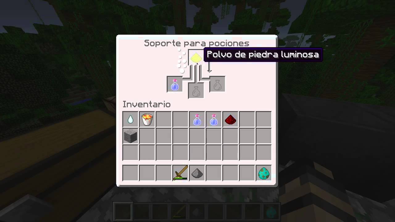 Recetas de pociones en Minecraft