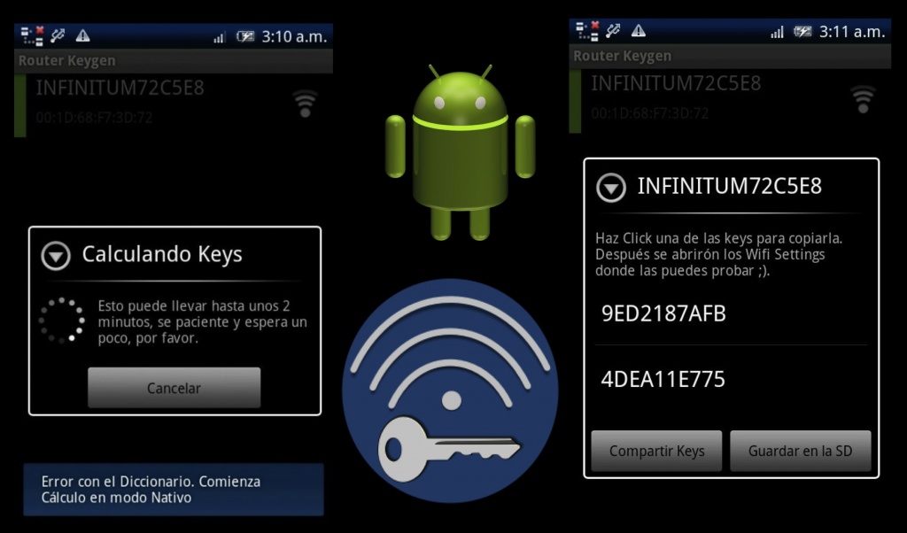 generador de claves del enrutador