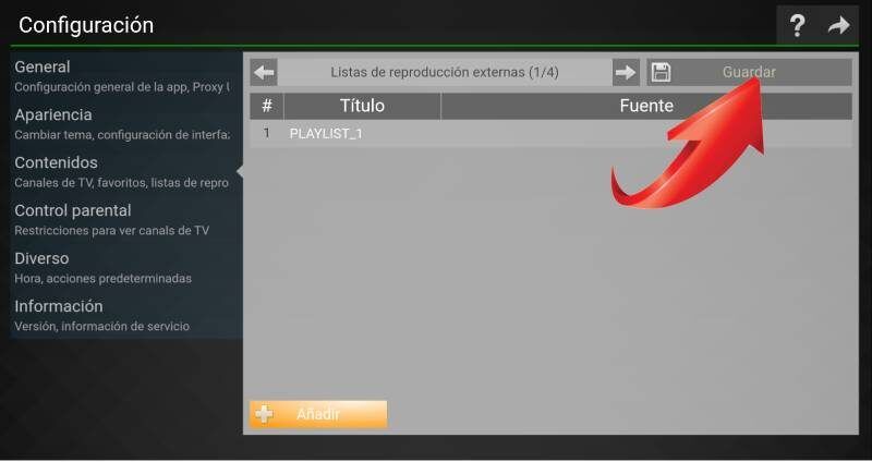 SS IPTV apk para caja de TV