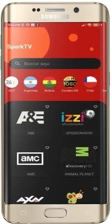 Aplicación SparkTV para Android