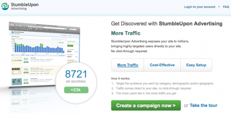 Anuncios en StumbleUpon anuncios de viaje