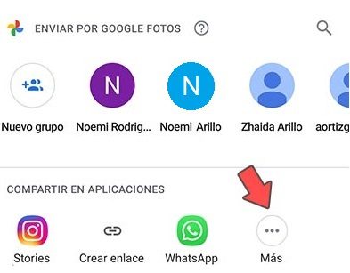 Subir fotos de Google Fotos a Instagram