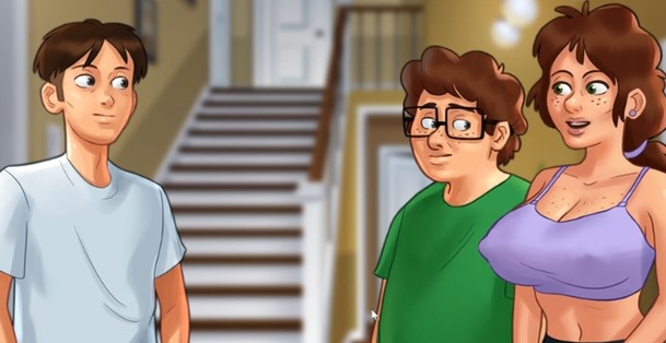 Summertime Saga Romance protagonizada por la Sra. Johnson