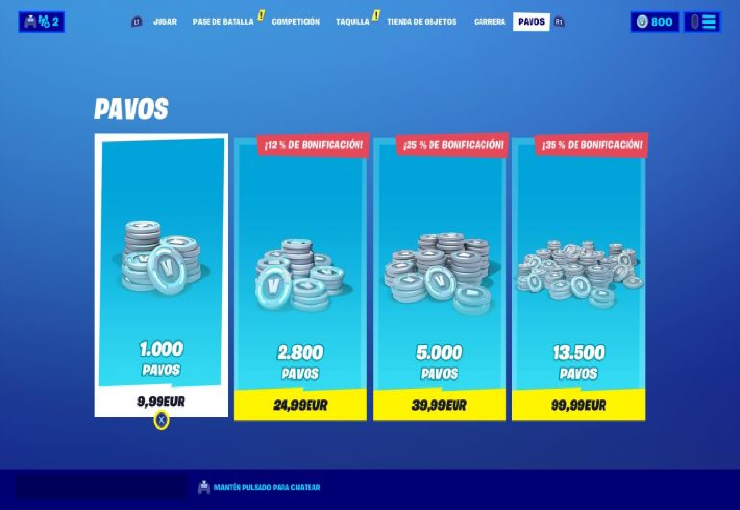 Trucos de Fortnite para conseguir PaVos o V-Bucks
