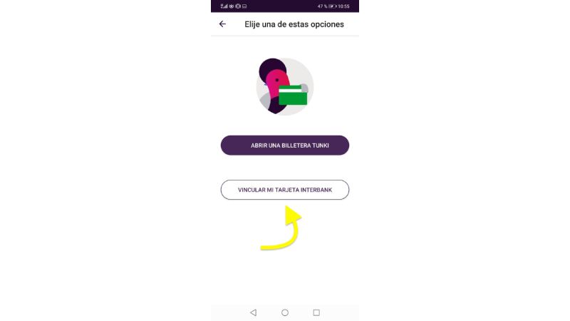 Vincular tarjeta interbancaria