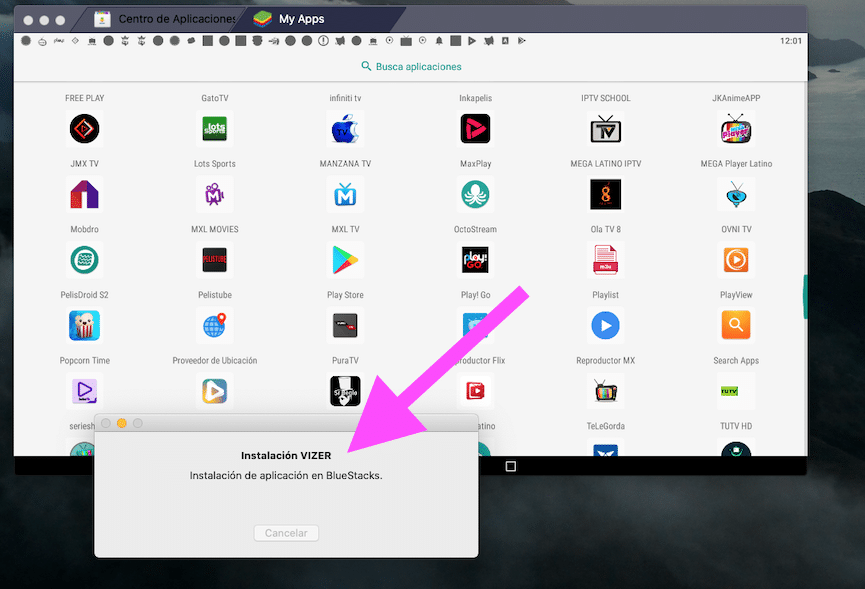 TV Vizer para PC Windows Mac