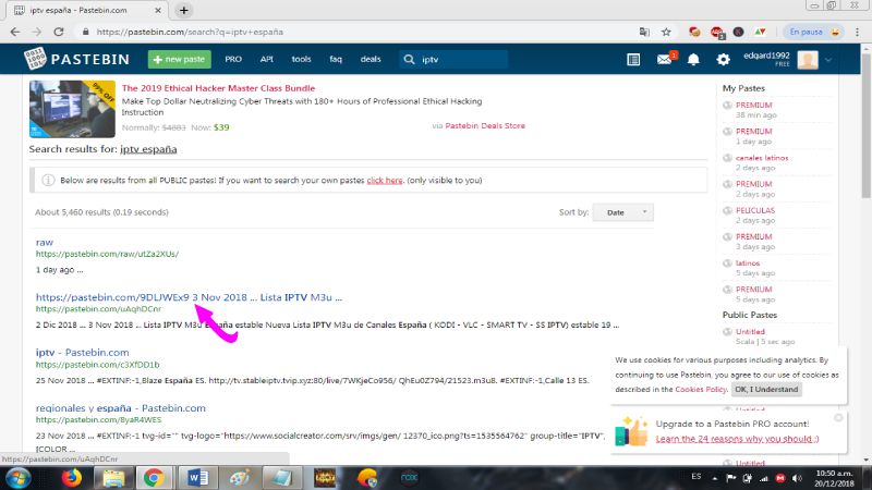 como listas m3u para Web Video Cast