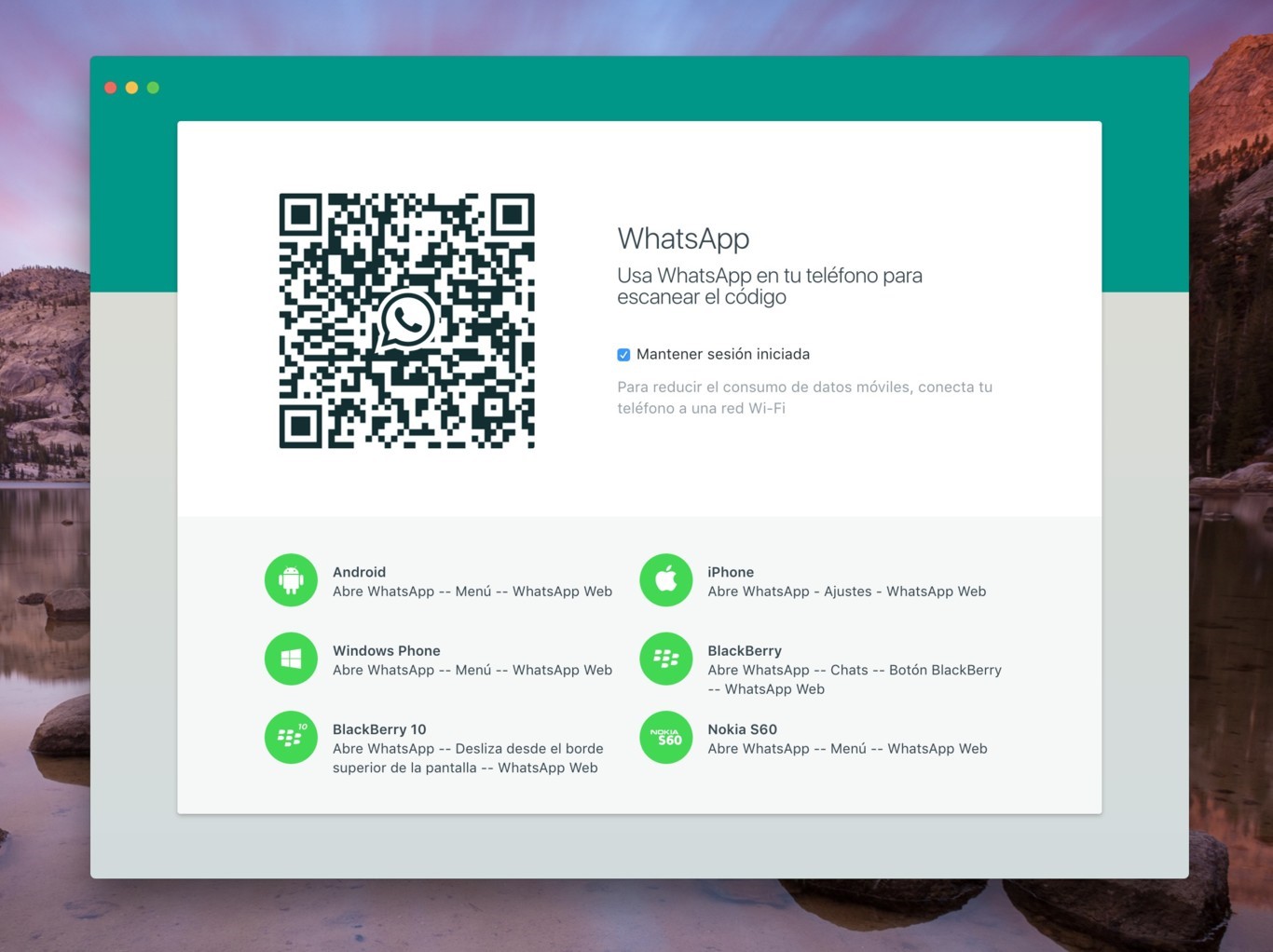 Whatsapp web sin escaneo de código