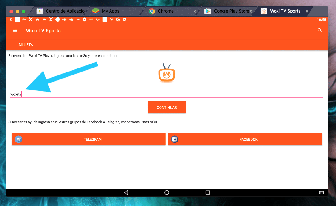 Lista de IPTV de deportes de Woxi TV