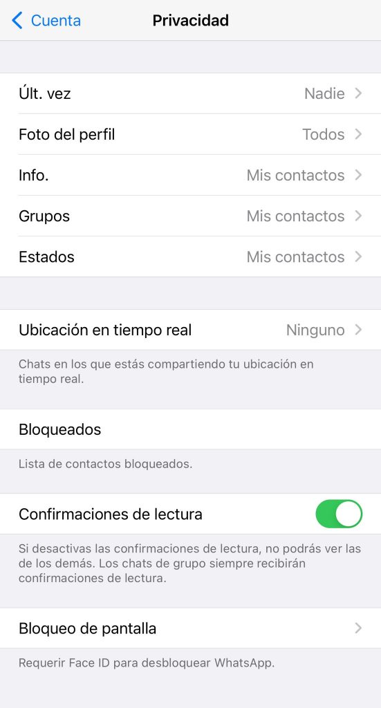 Habilitar visualización de mensajes