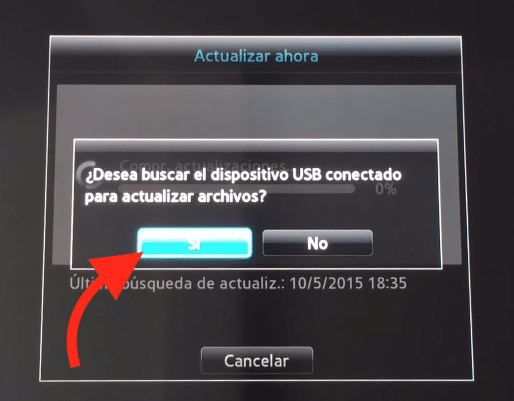 Actualizar tv con usb
