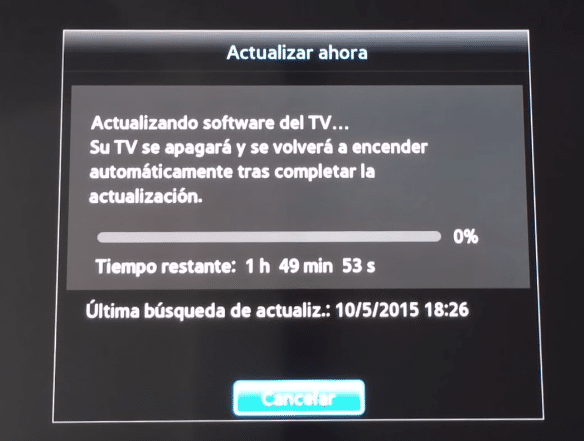 Actualizar tv samsung por wifi