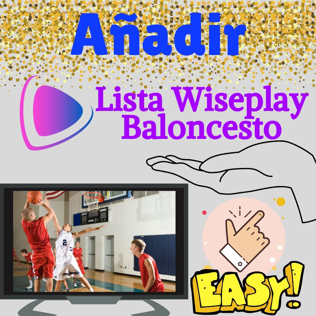 agregar lista wiseplay baloncesto