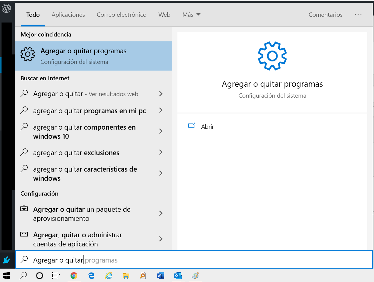 Agregar y quitar programas en Windows 10 – ???? tutorial de búsqueda