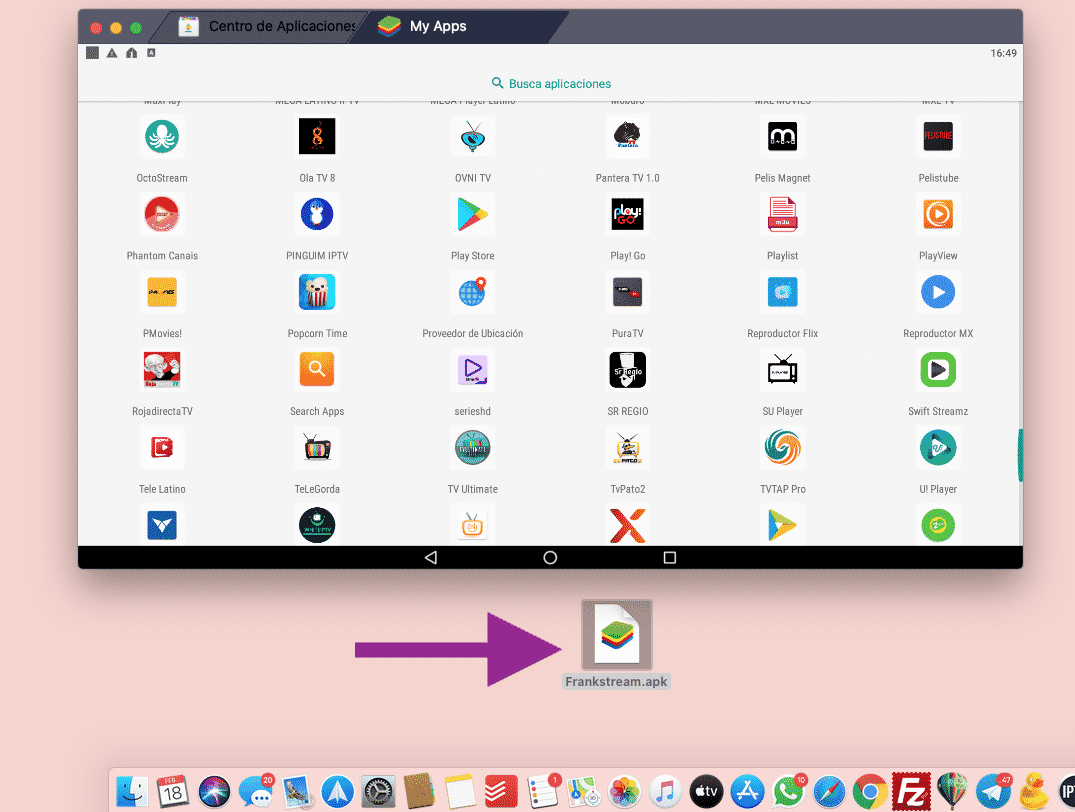 Aplicación Frankstream para PC