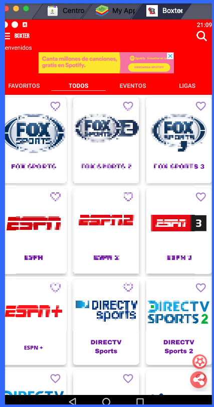 Descargar Boxter Android APK 2021, lista de deportes de Boxter