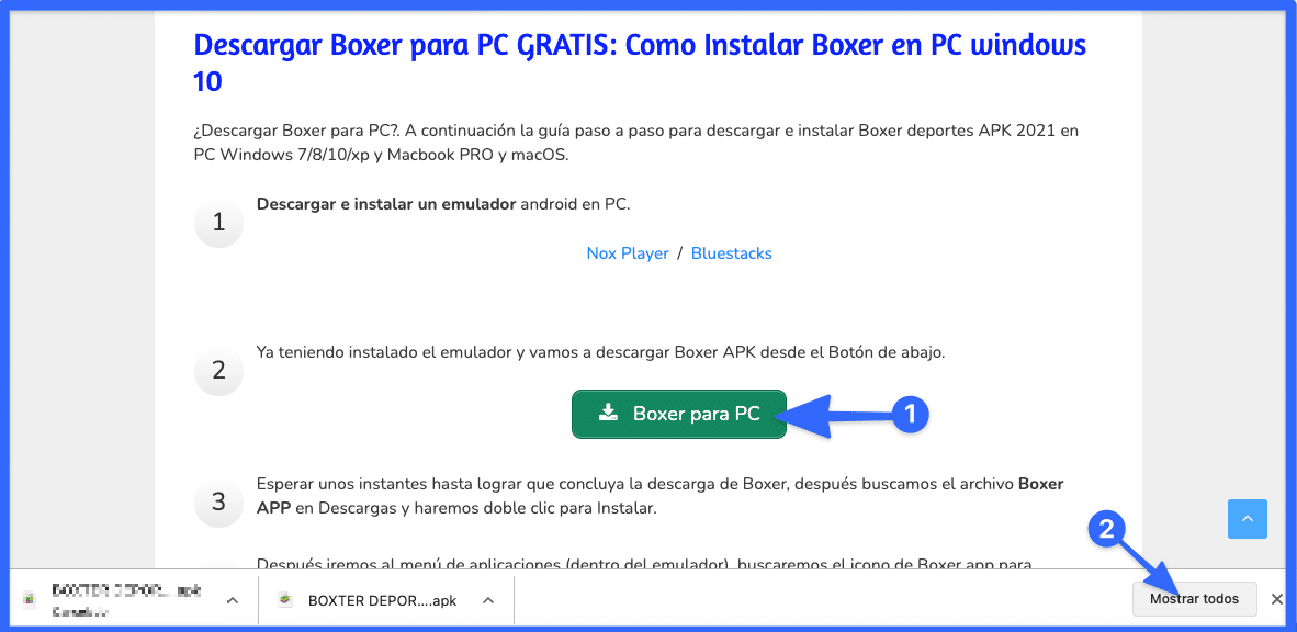 boxeador de lista libre