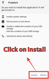 haga clic en Instalar