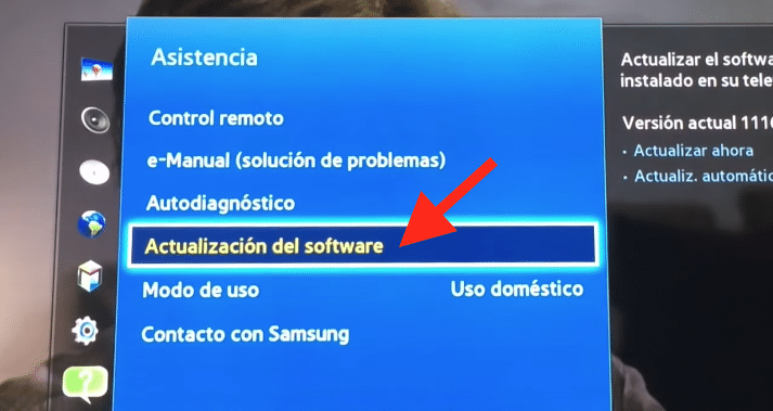 Cómo actualizar el software de TV Samsung en línea