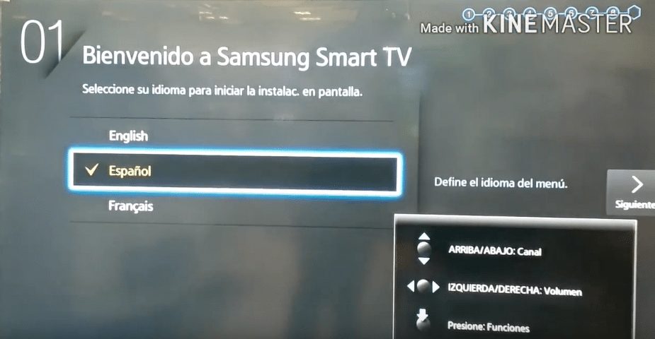 Restablecimiento de fábrica de televisores inteligentes Samsung
