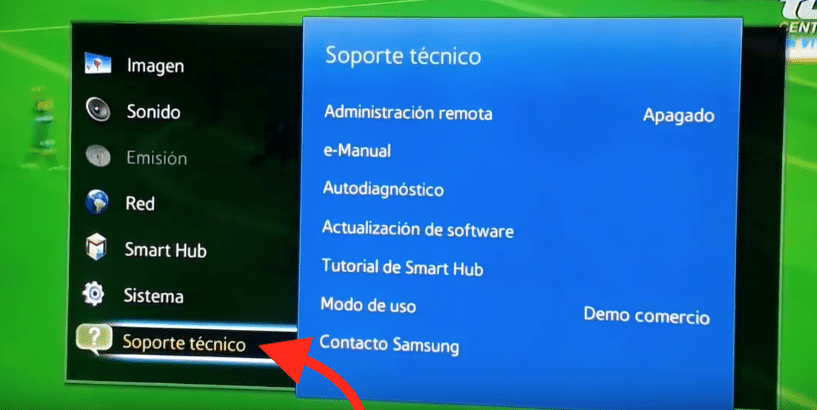 Cómo reiniciar Smart TV Samsung