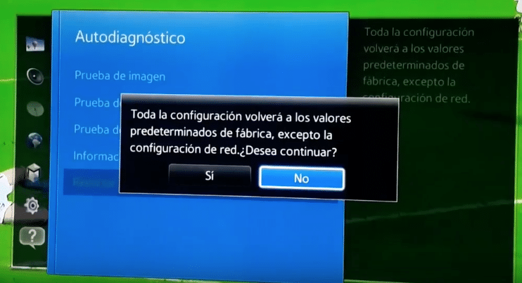 Cómo restablecer los valores de fábrica de un televisor Samsung