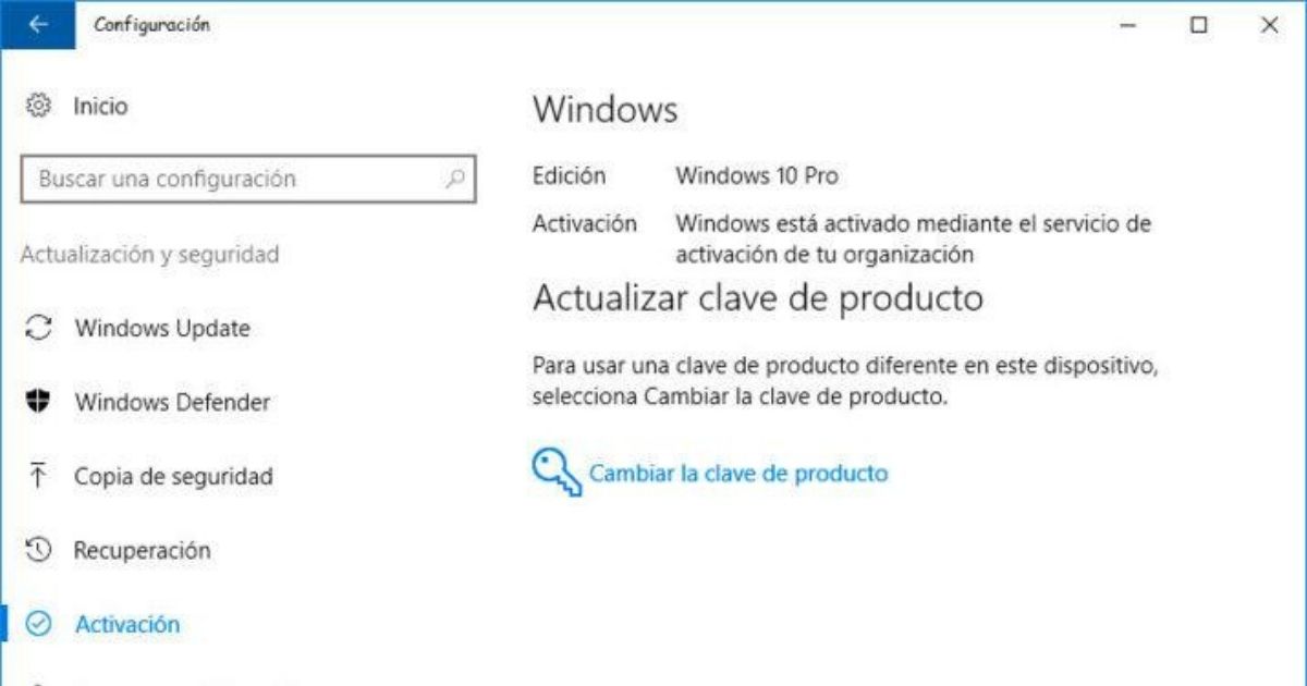 Comprobar activacion windows 10