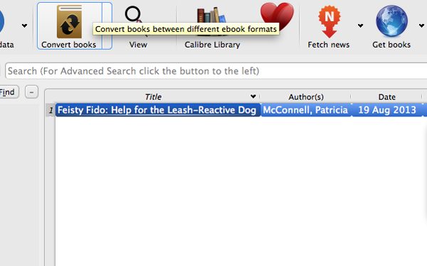 convertir libros en calibre