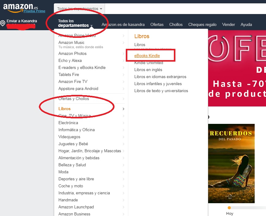 descargar Kindle en amazon