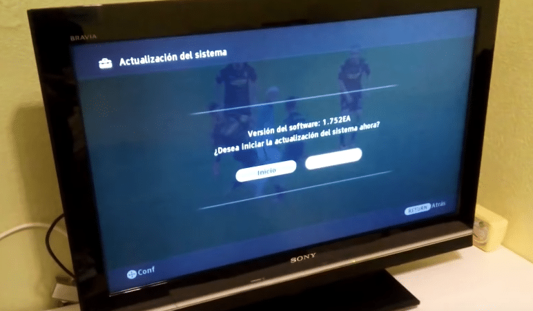 Descarga la actualización de Sony Bravia