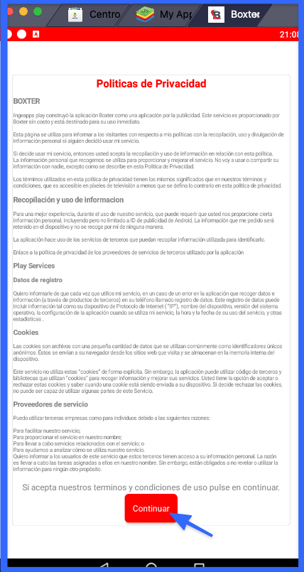 Descargar Boxter Fútbol Bfree, Descargar Boxter Android gratis