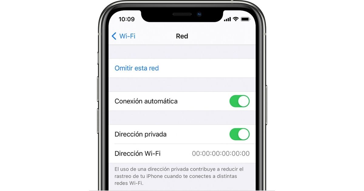 dirección mac iphone