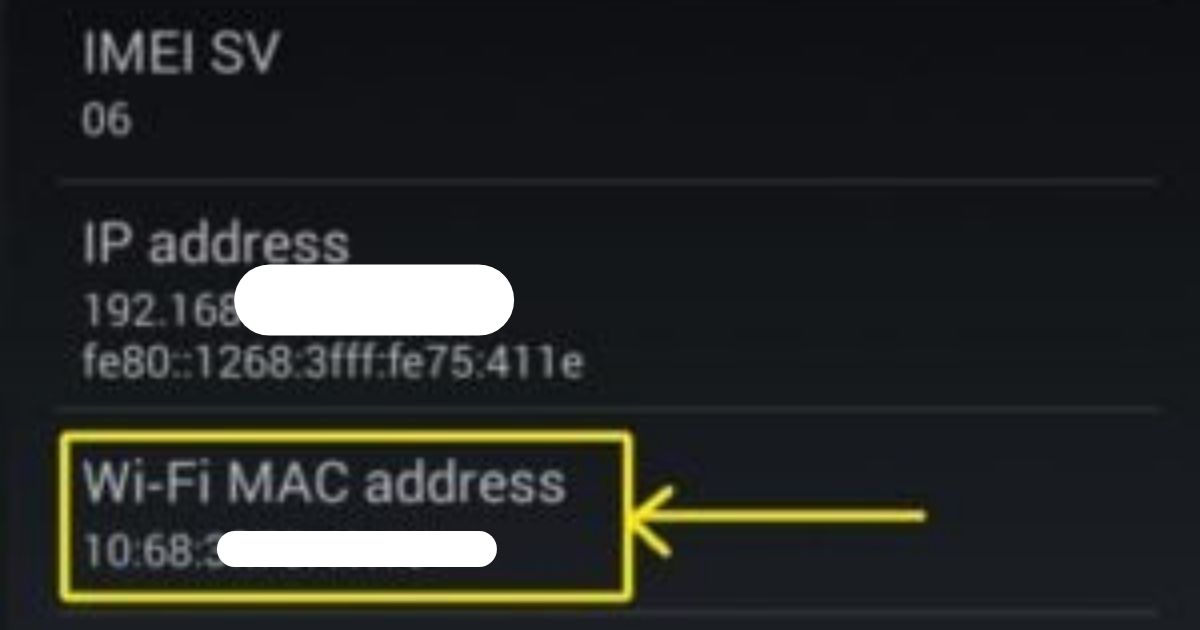 dirección mac en android