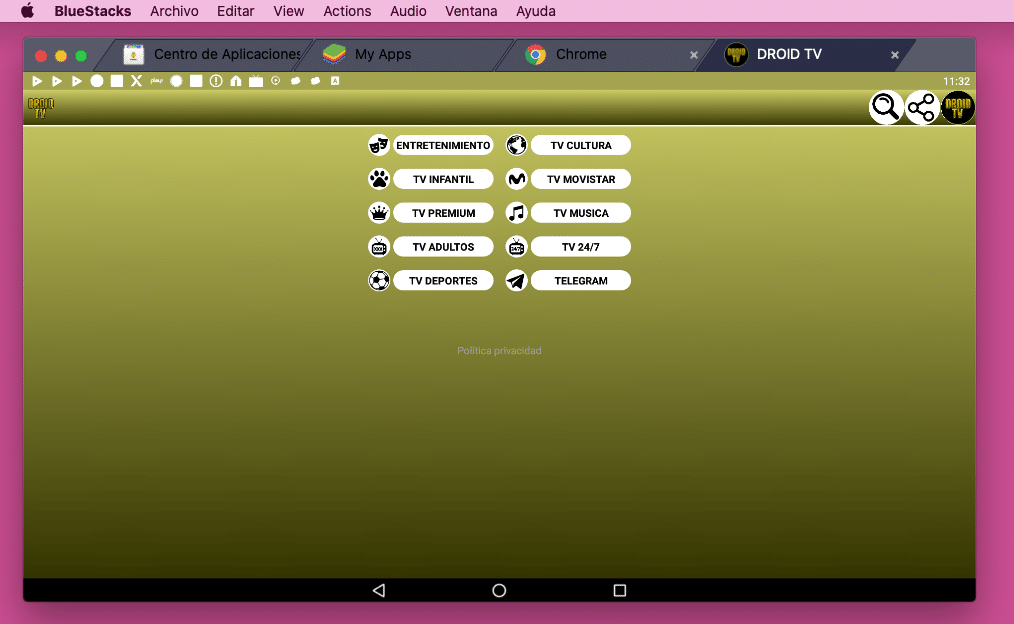 Droid TV para PC Mac