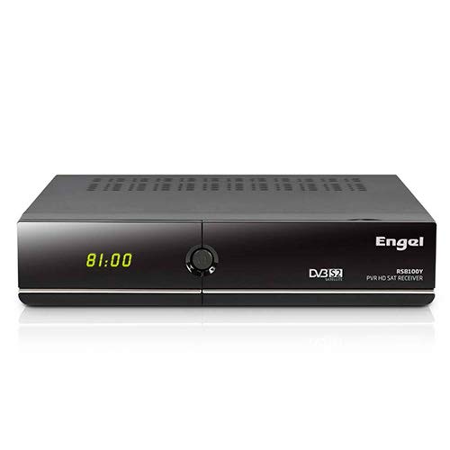 Engel RS8100Y - Receptor de TV Satelital HD PVR con WiFi, Negro
