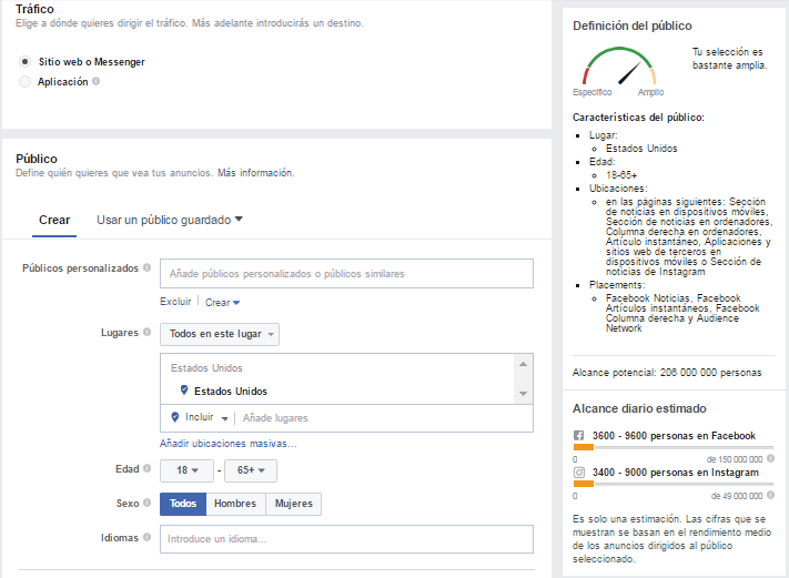 Definir Facebook público definir-público