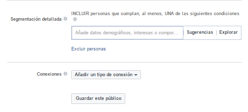 Intereses de Facebook cara de intereses