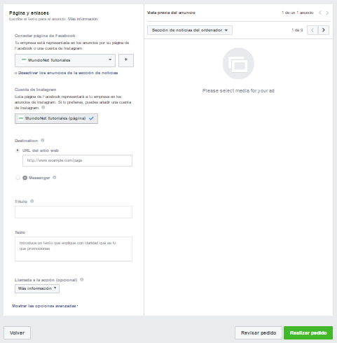 agregar url a facebook Agregar URL de Facebook