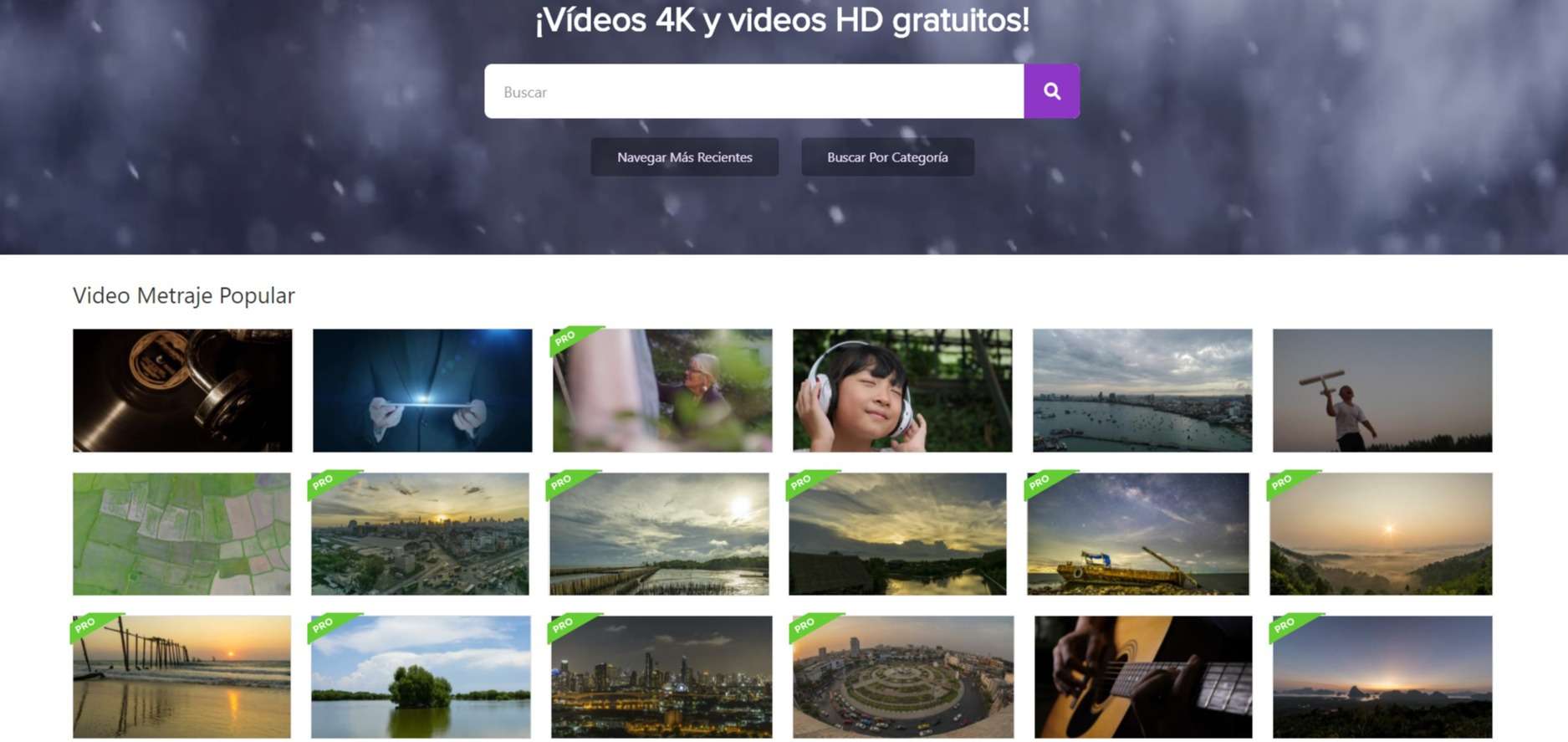 Videezy sitios para descargar videos gratis