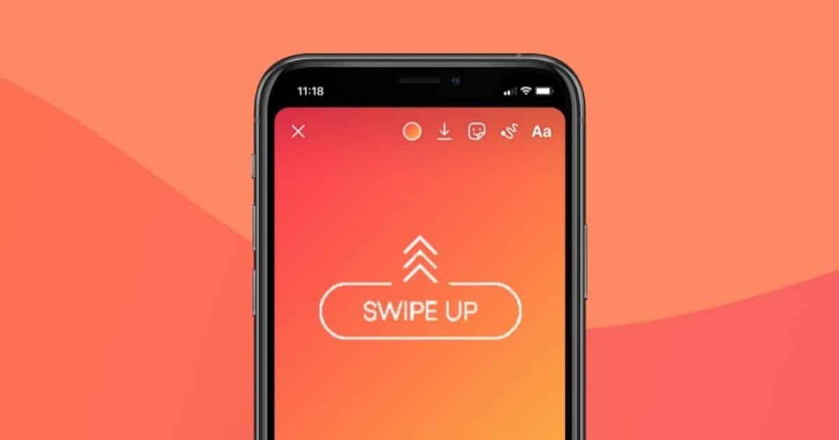 Deslizar hacia arriba en Instagram sin 10k
