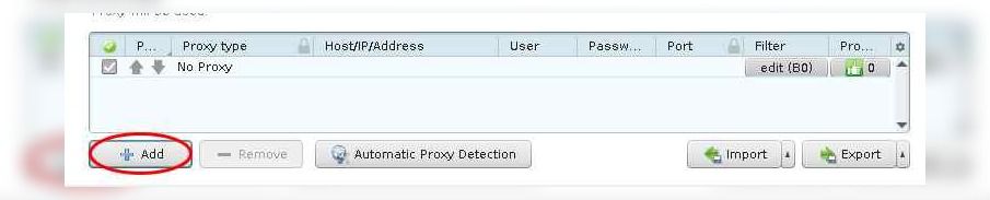 Jdownloader agrega proxies