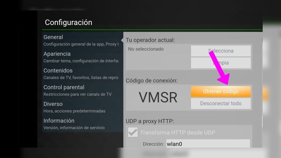 Agregar lista M3U a Android TV