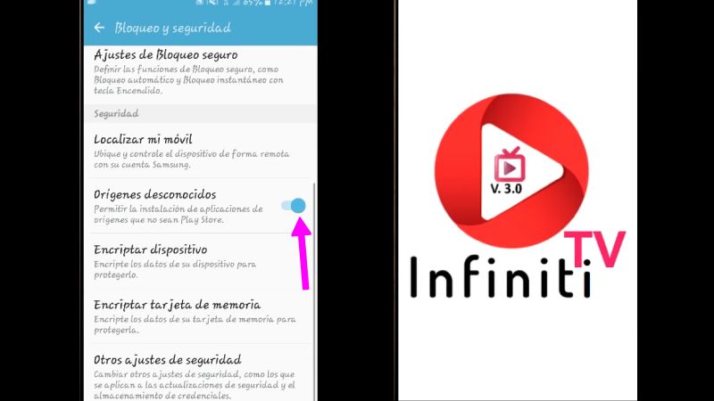 Descargar Infinity TV en Android