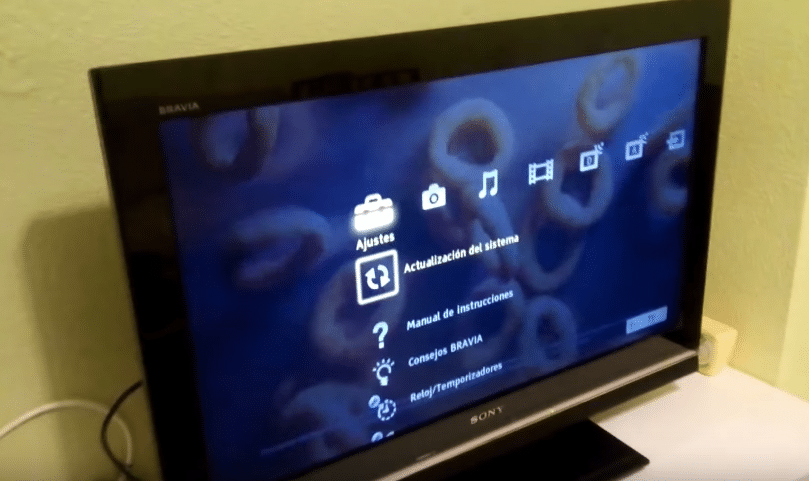 Instalar la actualización de Sony Bravia
